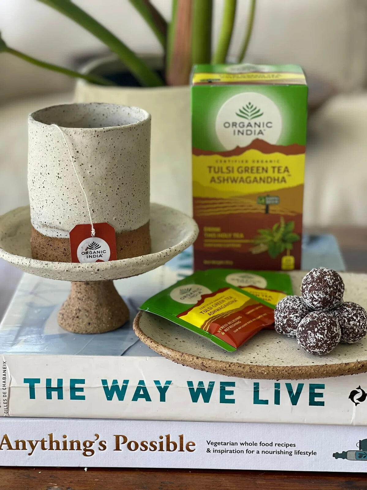 Tulsi Green Tea Ashwagandha  Free Shipping